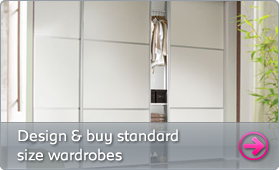 Design and buy standard size wardrobes