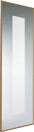 Windsor Oak Frame Mirror Door with Frosted Border 610mm