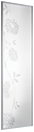 Silver Frame Frosted Floral Pattern 610mm
