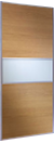 Fineline Oak/White glass/Oak 914mm