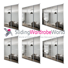 Purchase Silver Frame Mirror Stanley Design Sliding Wardrobe