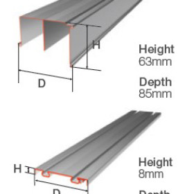 Purchase Minimalist Aluminium Sliding Wardrobe Door Trackset From