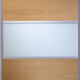 Purchase Fineline Oak Panel White Glass 914mm Sliding Wardrobe