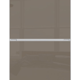 Purchase Minimalist Sliding Wardrobe Door Cappuccino Glass 2 Panel