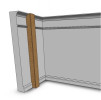 S700 Sliding Wardrobe Doors 'SCRIBE & RETURN' 2780mm x 100mm x 100mm 