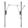 Alume / Relax Wardrobe Interior 850 -1150mm Pull down hanger bar (Silver)