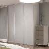 Shaker - Single Panel - Cashmere & Stone Grey -  Standard Sized Sliding Wardrobe Doors