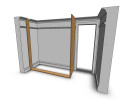 Sliding Wardrobe 'End Panel Framing Kit' 