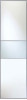 Fineline White Panel White Glass 610mm Sliding Wardrobe Door (no track)