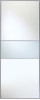 Fineline White Panel White Glass 914mm Sliding Wardrobe Door (no track)