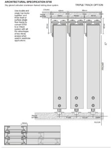 Triple Track Sliding Wardrobe Doors