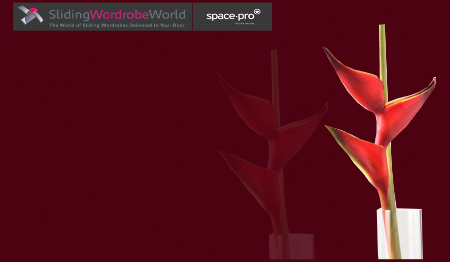 Maroon Glass - Sliding Wardrobe World™ SpacePro™