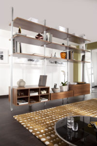 Alume Relax Wardrobe Interior as a Shelving Unit - Walnut
