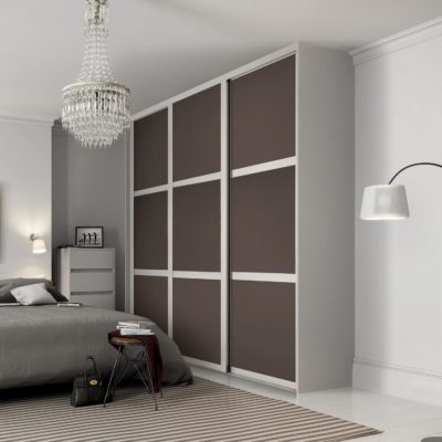 Shaker CASHMERE Framed Sliding Wardrobe Doors (Single Doors not Kits ...