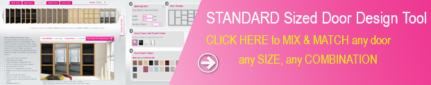 Try our SpacePro standard door design tool to mix and match any size and style of standard door