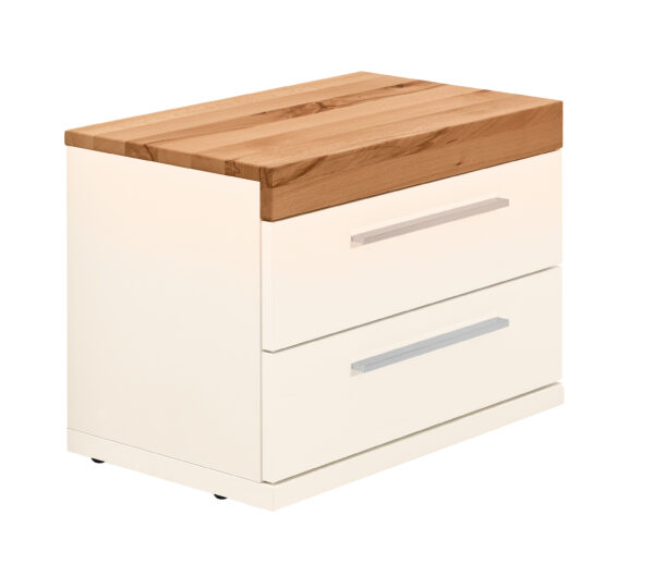 FEEL bedside 2 drawer chest in Alpina White