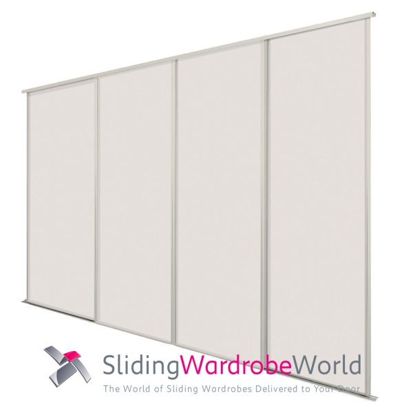 4 SpacePro Cashmere Sliding Wardrobe Doors & Tracks