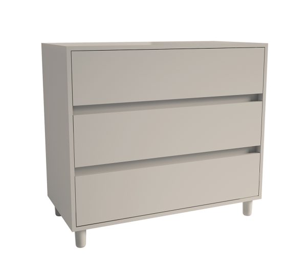 Spacepro Freestanding Cabinet 3 Drawer CASHMERE