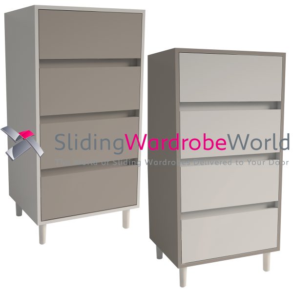 SpacePro Freestanding Cabinet 4 Drawer Tallboy Mix and Match