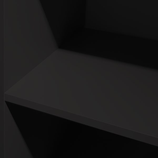 Black SpacePro Shelf Unit Detail