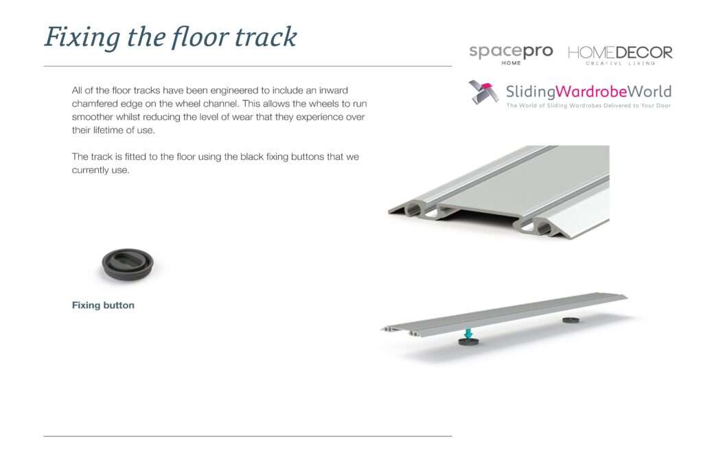 SpacePro Track System - Floor Fixing System
