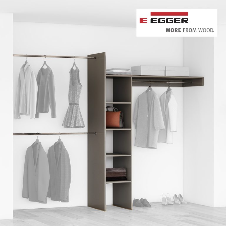 Egger Economy Interior Tower and Shelf Kit - Sliding Wardrobe World