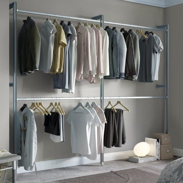 Space Pro Relax Wardrobe Storage Hanging System Kit 4 - Image 3