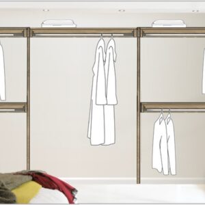 Natural Halifax Oak | Egger Shelf Kits with Bearers and Hanging Rails | Various Sizes | Can be cut to size | Premium Price Group E