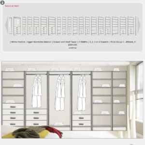 White Fineline Egger Towers